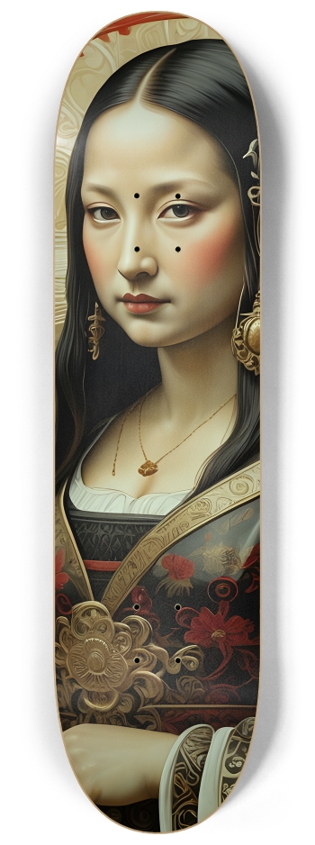 Mona Lisa Reimagined 0003 #2 8-1/4 Skateboard Deck
