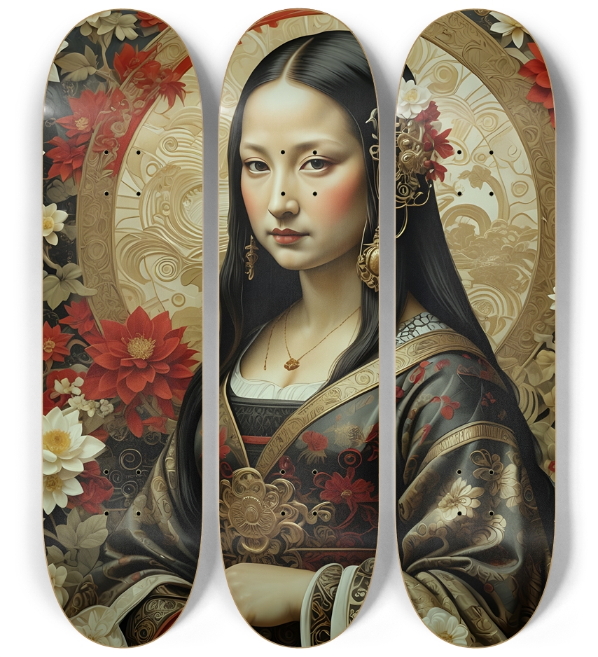 Mona Lisa Reimagined 0003 3 Deck Wall Series