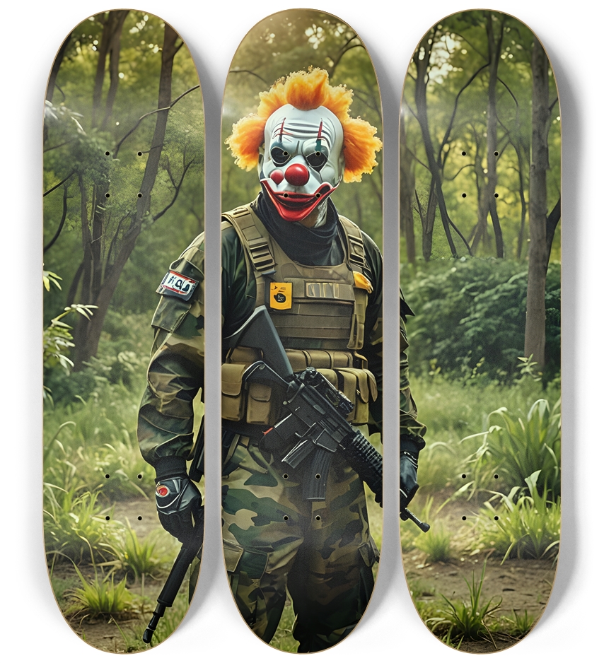 Tactical Clown 0002 3 Deck Wall Series