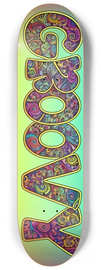 Airbrush Psychedelic Groovy 0001 #2 8-1/4 Skateboard Deck