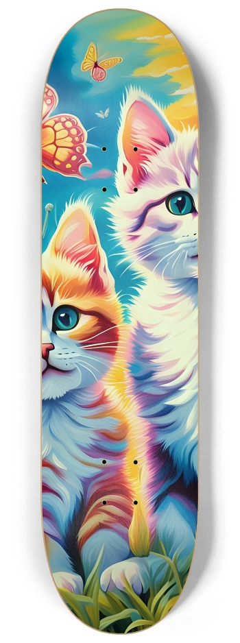 Colorful Airbrush Kittens, Flowers, Butterflies 0003 #2
