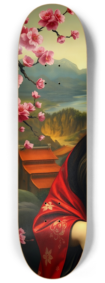 Mona Lisa Reimagined 0002 #1 8-1/4 Skateboard Deck