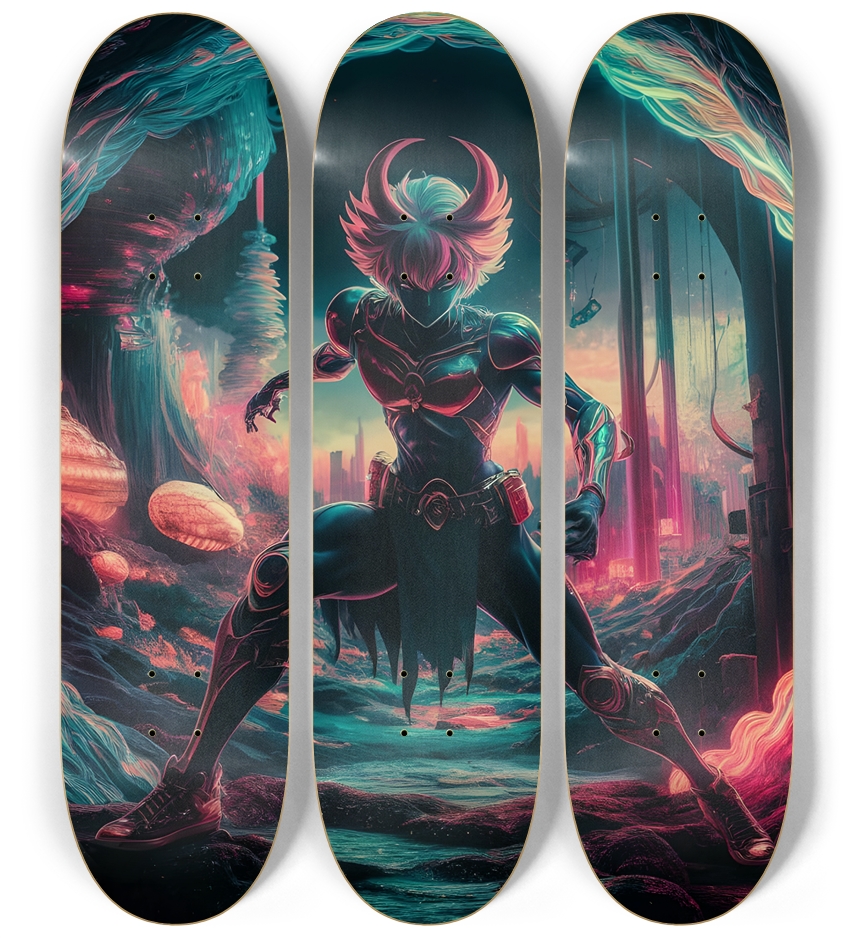 Psychedelic Greek Mythology Reimagined 0072 3 Deck Wall Series