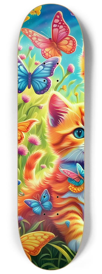 Colorful Airbrush Kittens, Flowers, Butterflies 0002 #1