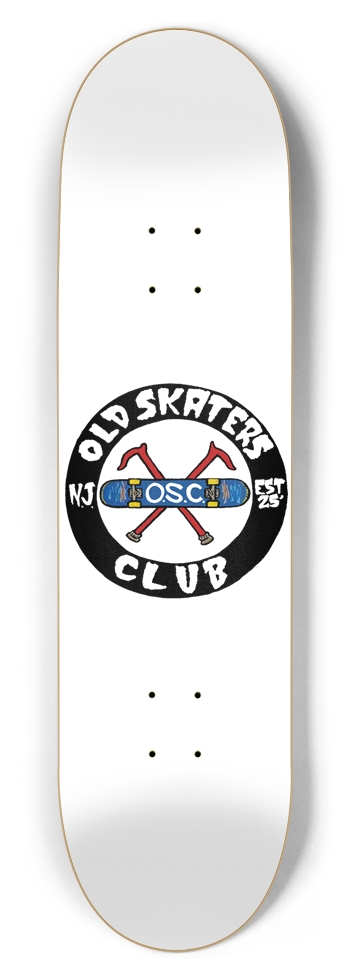 OSC Black 8.5" Popsicle 8-1/2 Skateboard Deck