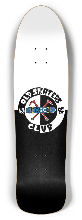 Old Skaters Club 8.5" Rocket Shape Retro Rocket