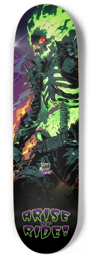 Hell Rider (Glow in the Dark) 9 Inch Skateboard