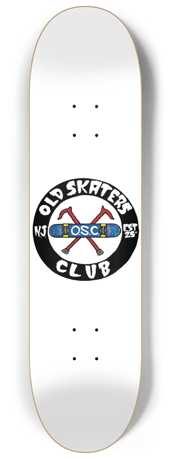 OSC Black 8.25" Popsicle 8-1/4 Skateboard Deck