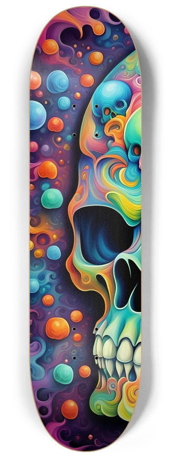 Psychedelic Airbrush Fractal Skulls 0001 #1
