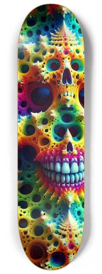 Psychedelic Airbrush Fractal Skulls 0002 #2