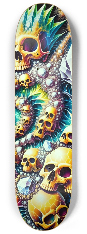 Psychedelic Airbrush Fractal Skulls 0003 #3