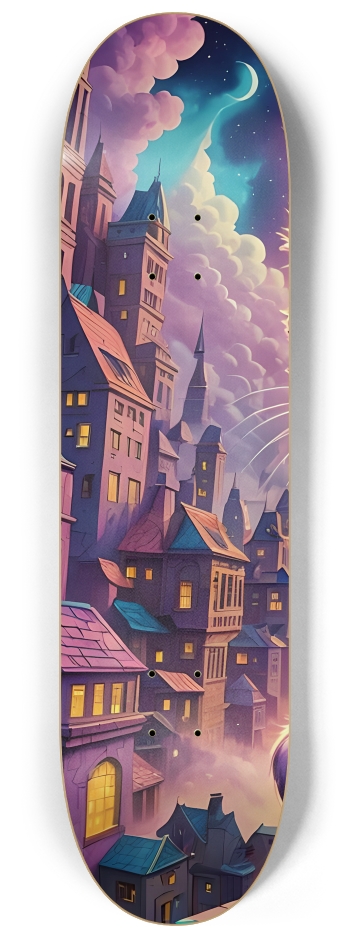 Psychedelic Airbrush Kitten 0002 #1 8-1/4 Skateboard Deck