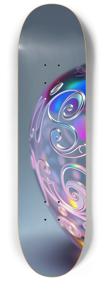 Psychedelic Airbrush Glass Apple 0001 #1 8-1/4 Skateboard Deck