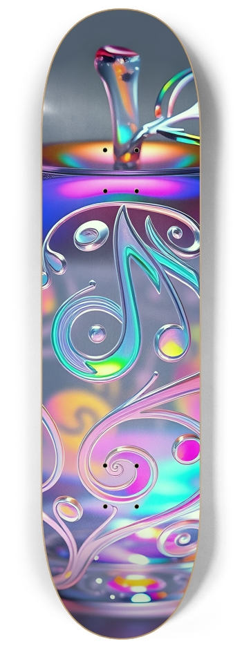 Psychedelic Airbrush Glass Apple 0001 #2 8-1/4 Skateboard Deck