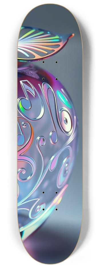 Psychedelic Airbrush Glass Apple 0001 #3 8-1/4 Skateboard Deck