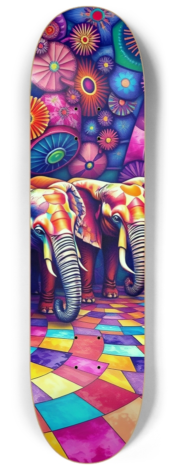 Psychedelic Airbrush Elephants 0001 #3