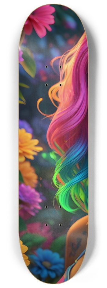 Psychedelic Airbrush Hope 0001 #1 8-1/4 Skateboard Deck