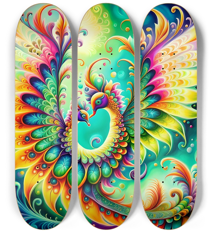 Psychedelic Airbrush Bird 0002