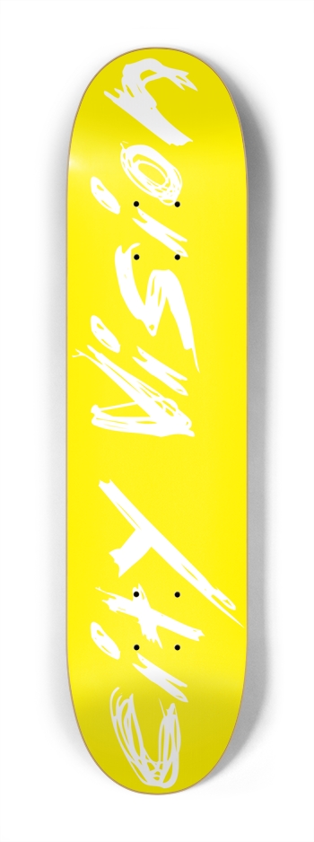 Yellow and White Name Mini 7.25