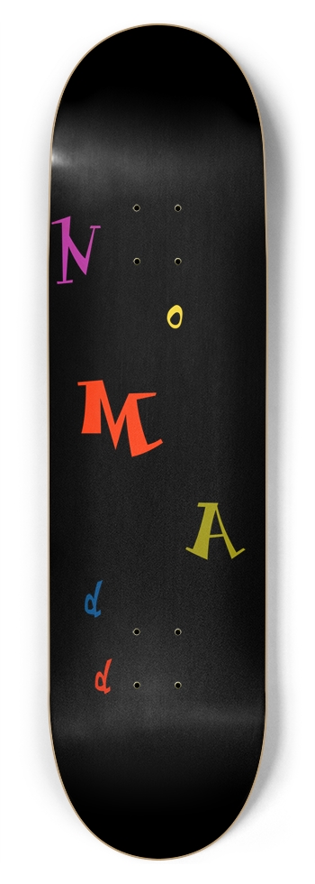 NOMADD “kid letters” 8-3/4 Inch Skateboard
