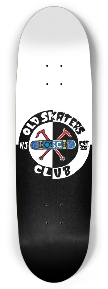 Old Skaters Club 8.87" Football Shape