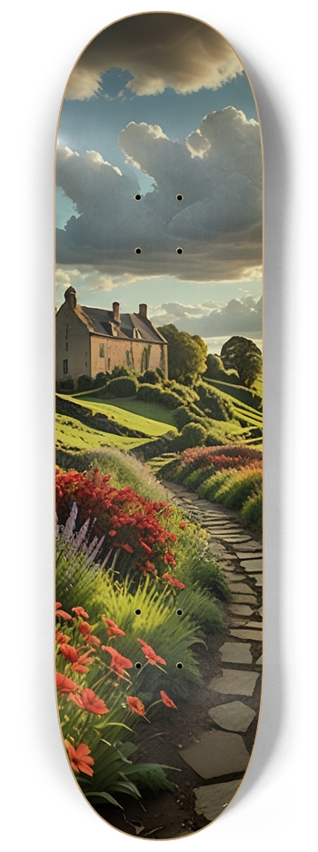 A Colorful Field Of Flowers 0002 8-1/4 Skateboard Deck