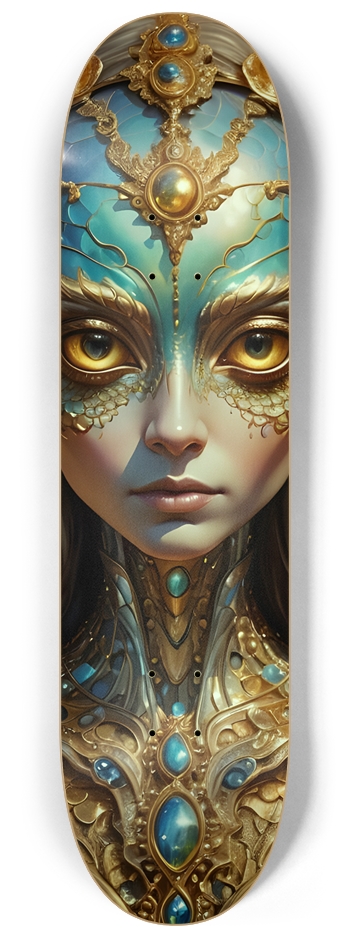 Elegant Winged Alien 0002 8-1/4 Skateboard Deck