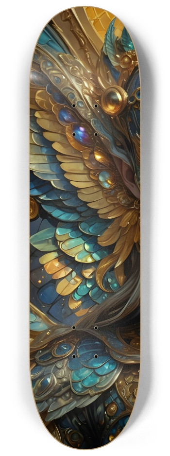 Elegant Winged Alien 0002 #1 8-1/4 Skateboard Deck