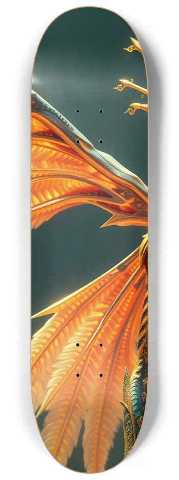 Elegant Winged Alien 0003 #1 8-1/4 Skateboard Deck