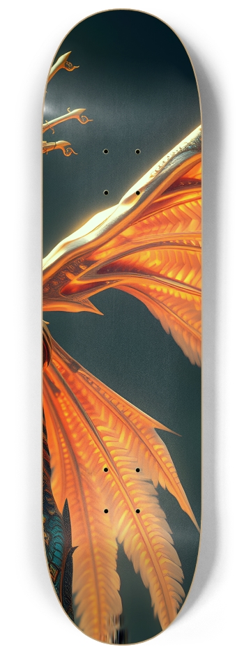 Elegant Winged Alien 0003 #3 8-1/4 Skateboard Deck