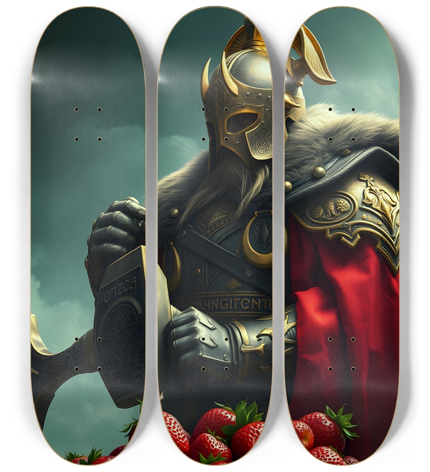 Fierce Strawberry Clan Viking Warlord 0003 3 Deck Wall Series