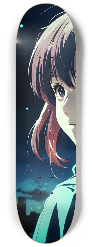 Anime Girl 001 #1 8-1/4 Skateboard Deck