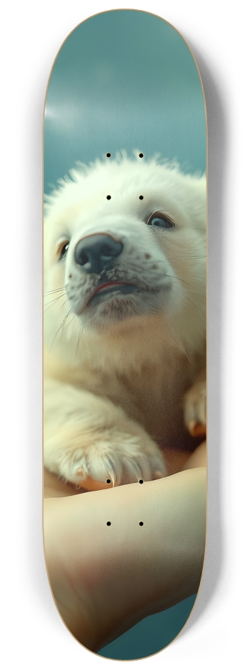 Polar Bear Cub Handful 0001 #2 8-1/4 Skateboard Deck