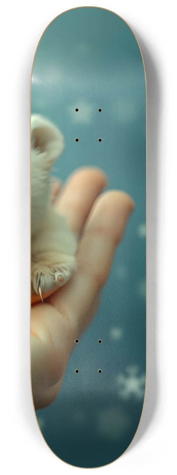 Polar Bear Cub Handful 0001 #3 8-1/4 Skateboard Deck