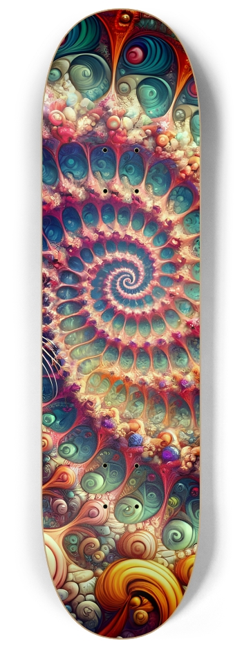 Psychedelic Airbrush Stained-Glass Mandelbrot Fractal Kitten 0001 #2