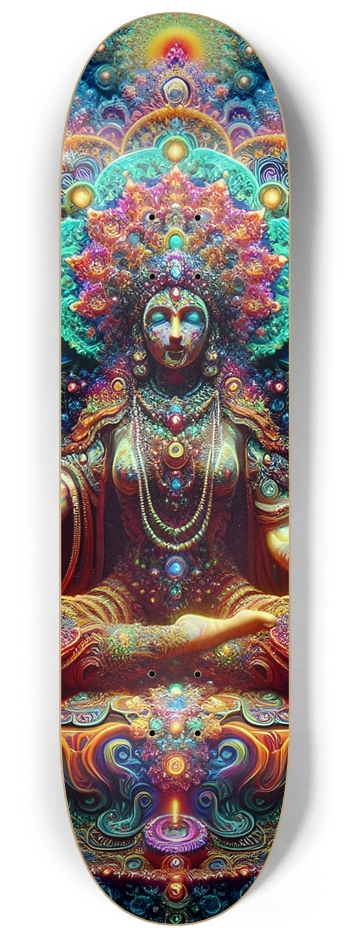Psychedelic Fractal Aditi  0006 8K 8-1/4 Skateboard Deck