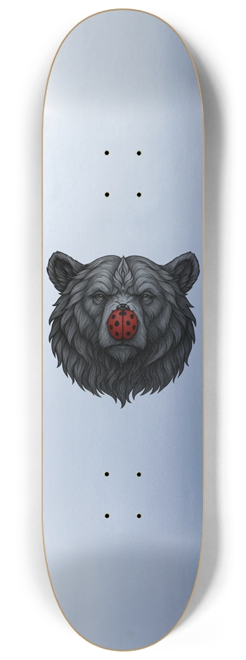 NOMADD Bear & Bug Slvr 8-1/4 Skateboard Deck