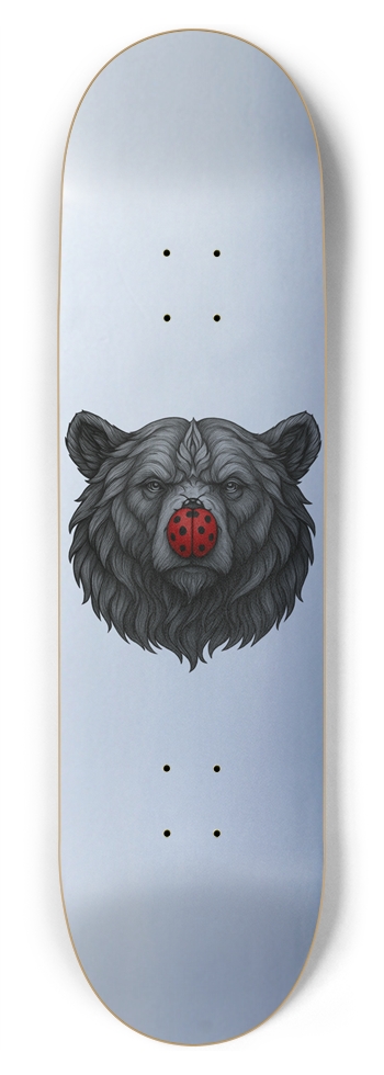 NOMADD Bear & Bug Slvr 8-3/4 Inch Skateboard