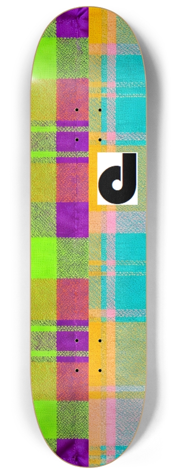 2 tartans, d logo 8-1/4 Skateboard Deck