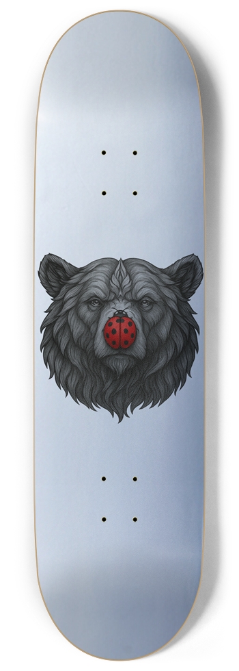 NOMADD Bear & Bug Slvr 9 Inch Skateboard