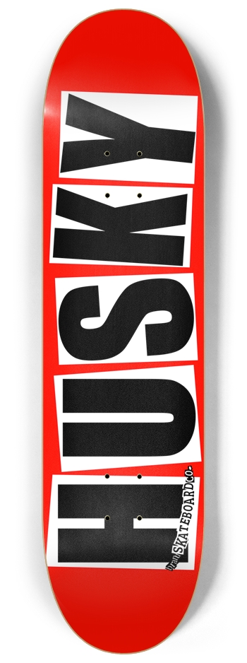 8.25 Husky Skateboard Company Red