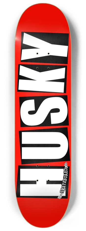 8.25 Husky Skateboard Company Red