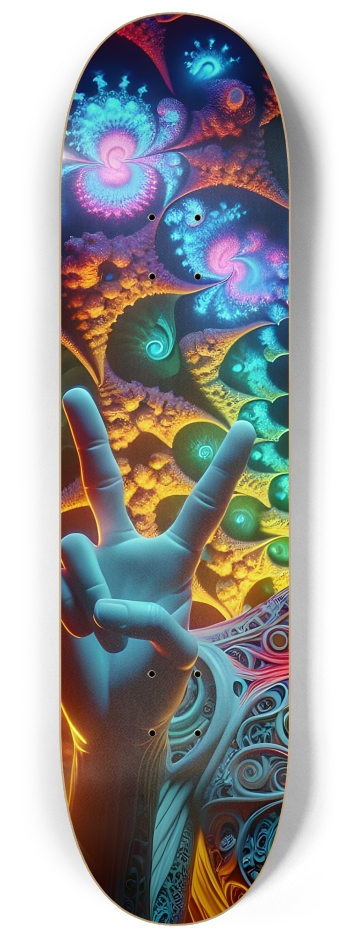 Psychedelic Fractal Peace Dude 0006 8K #1