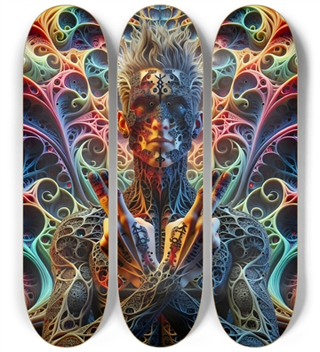 Psychedelic Fractal Peace Dude 0004 8K