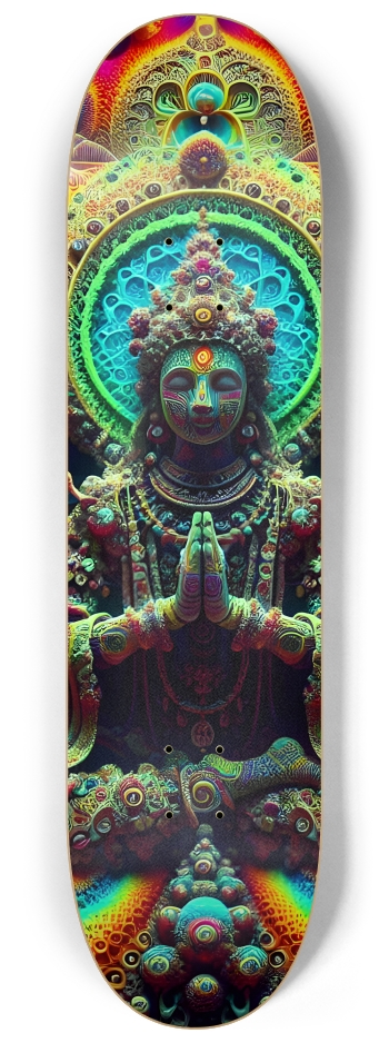 Psychedelic Fractal Aditi 0005 8K #2 8-1/4 Skateboard Deck