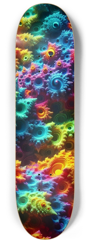 Psychedelic Fractal Aditi 0003 8K #3 8-1/4 Skateboard Deck