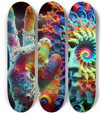 Psychedelic Fractal Peace Dude 0002 8K