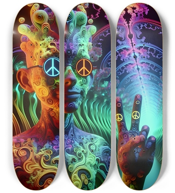 Psychedelic Fractal Peace Dude 0005 8K