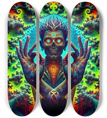 Psychedelic Fractal Peace Dude 0003 8K