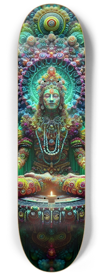 Psychedelic Fractal Aditi 0009 8K 8-1/4 Skateboard Deck